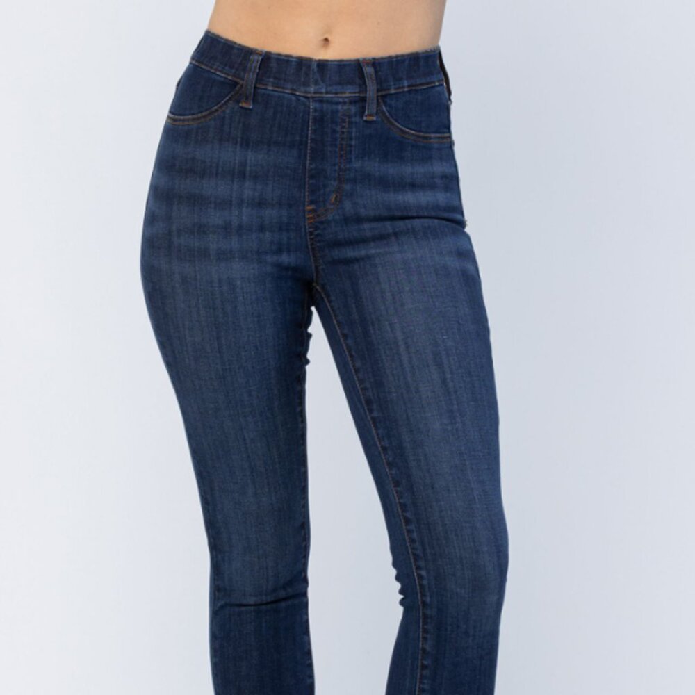 Judy Blue High Waist Patch Pocket Pull-On Skinny Jeans - Picture 3 of 4